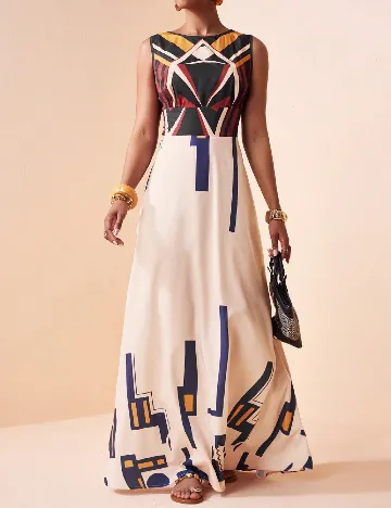 Rochie lunga SHEIN, crem