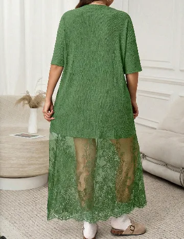 Rochie lunga SHEIN CURVE, verde
