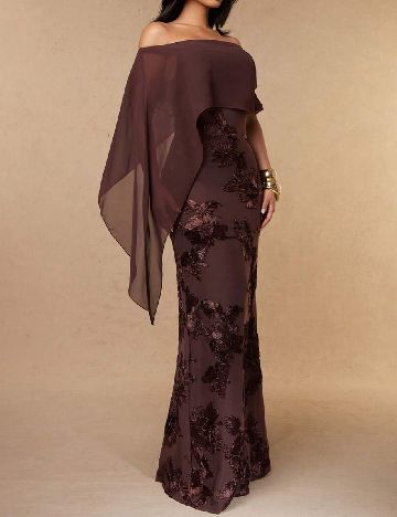 Rochie lunga SHEIN, maro