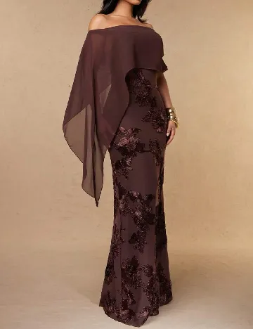 Rochie lunga SHEIN, maro