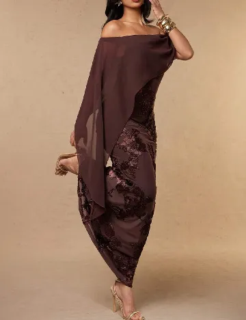 Rochie lunga SHEIN, maro