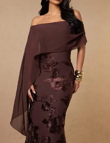 Rochie lunga SHEIN, maro