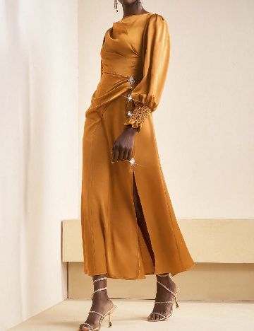 Rochie lunga SHEIN, maro