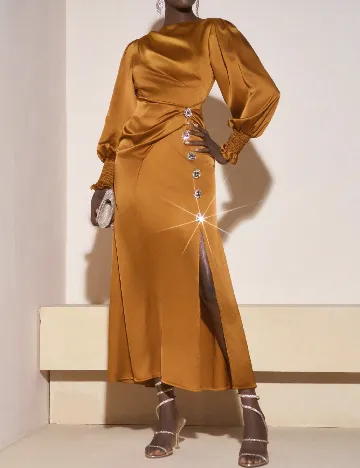 Rochie lunga SHEIN, maro