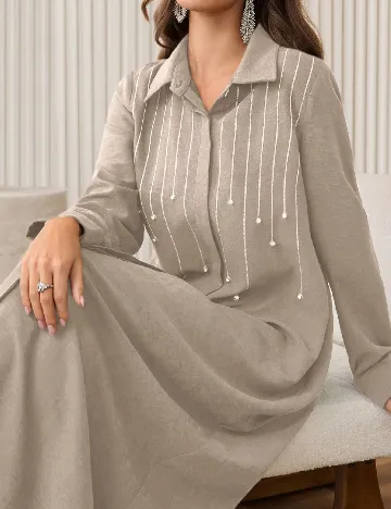 Rochie lunga SHEIN, bej