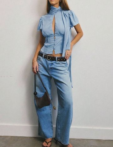 Top SHEIN, albastru