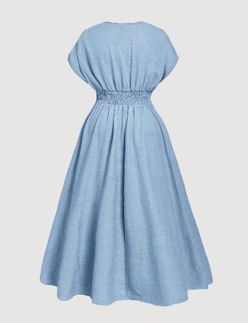 Rochie medie SHEIN CURVE, albastru