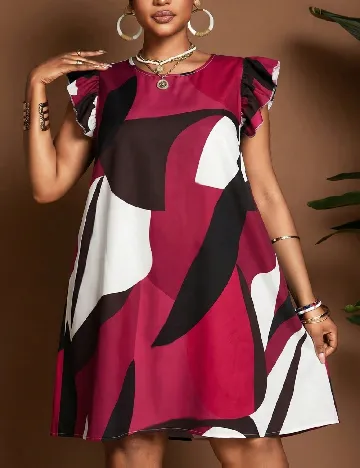 Rochie scurta SHEIN CURVE, mix culori