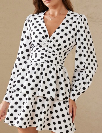 Rochie scurta Aveloria, alb