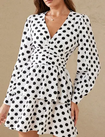 Rochie scurta Aveloria, alb