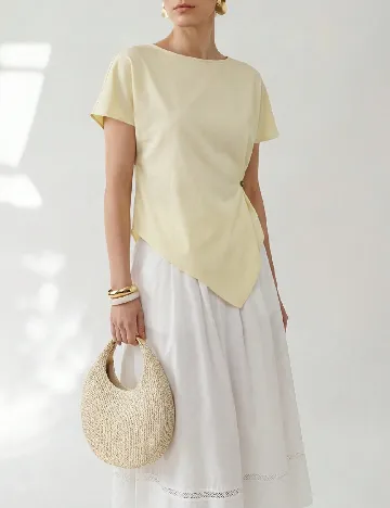 Top SHEIN, galben
