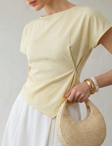 Top SHEIN, galben