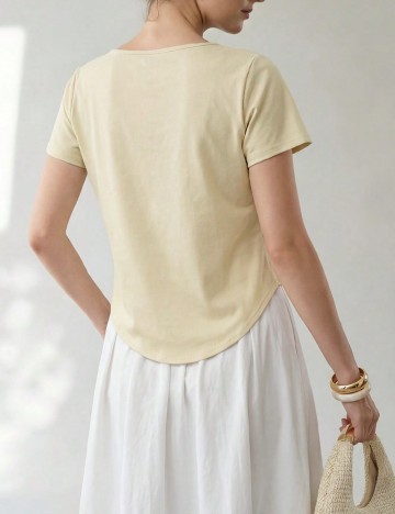 Top SHEIN, galben