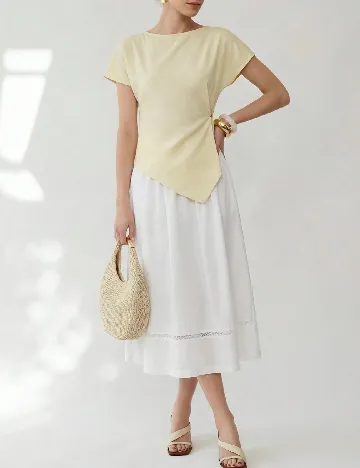 Top SHEIN, galben
