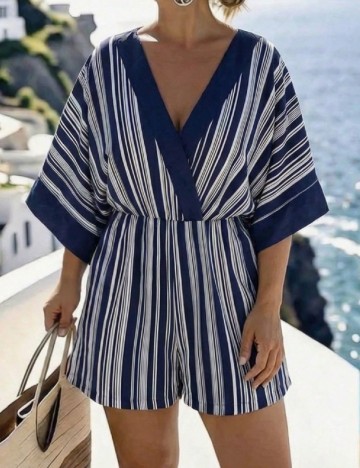 Salopeta SHEIN CURVE, bleumarin