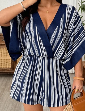 Salopeta SHEIN CURVE, bleumarin