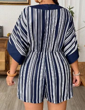 Salopeta SHEIN CURVE, bleumarin