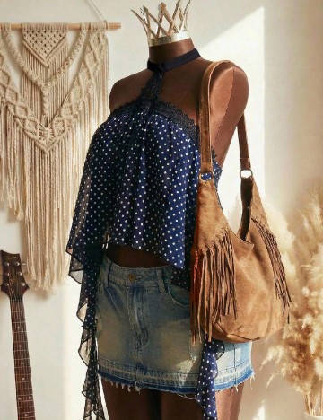 Top SHEIN, bleumarin