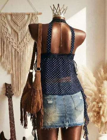 Top SHEIN, bleumarin