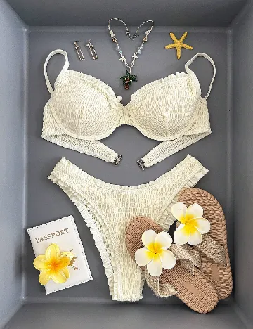 Costum de baie SHEIN, galben