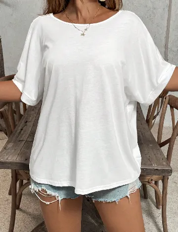 Bluza SHEIN CURVE, alb