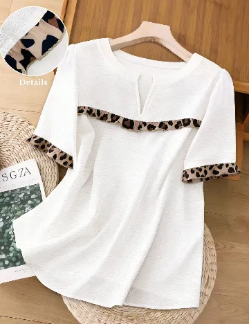 Bluza SHEIN CURVE, alb