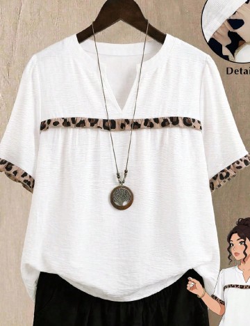Bluza SHEIN CURVE, alb