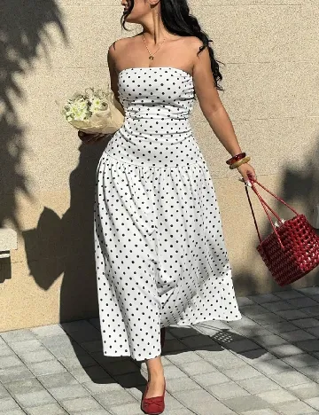 Rochie lunga SHEIN CURVE, alb