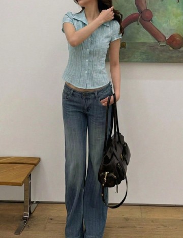Camasa Dazy, bleu
