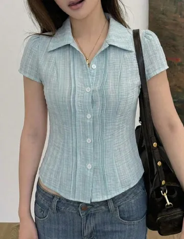 Camasa Dazy, bleu