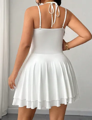 Rochie scurta SHEIN CURVE, alb