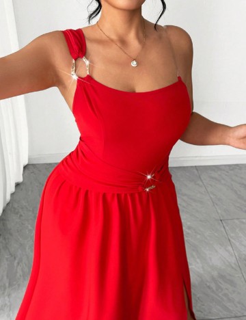 Rochie lunga SHEIN CURVE, rosu