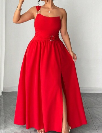 Rochie lunga SHEIN CURVE, rosu