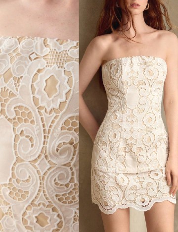 Rochie scurta MOTF, crem