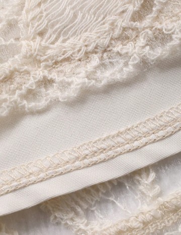 Rochie lunga Dazy, crem