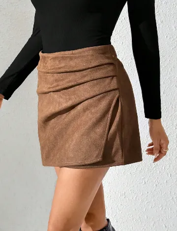 Fusta pantalon SHEIN, maro