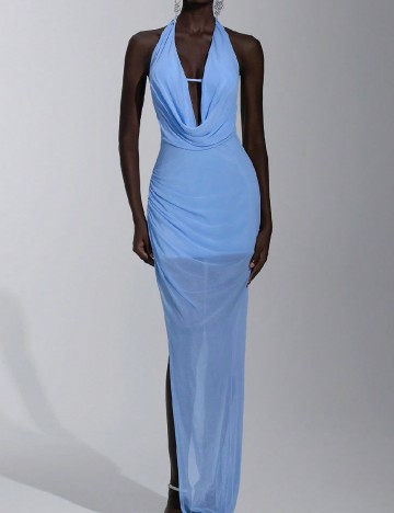 Rochie lunga SHEIN, albastru