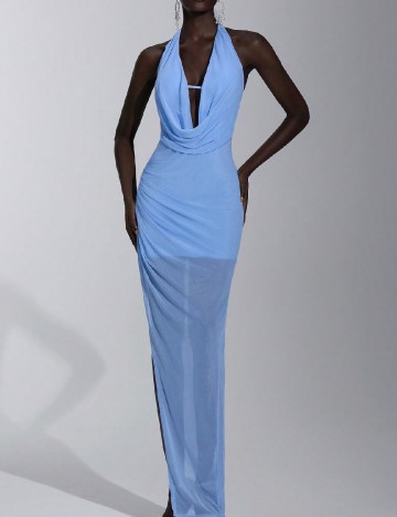 Rochie lunga SHEIN, albastru