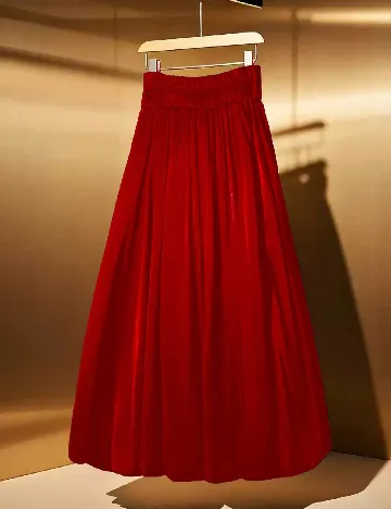 Fusta SHEIN CURVE, rosu