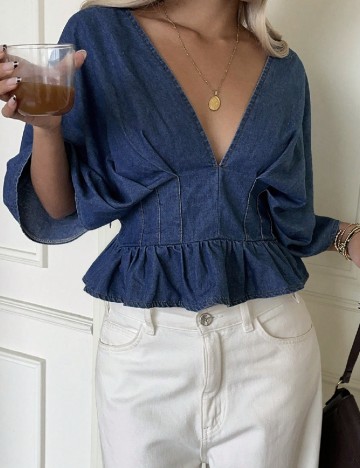 Bluza SHEIN, albastru