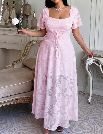Rochie medie SHEIN CURVE, roz
