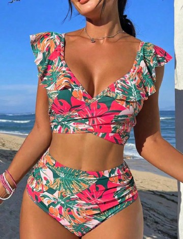 Costum de baie SHEIN, mix culori