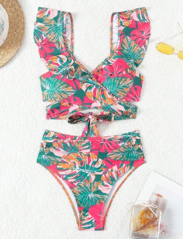 Costum de baie SHEIN, mix culori