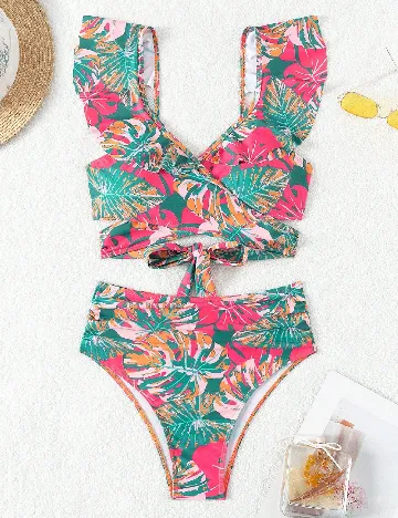Costum de baie SHEIN, mix culori