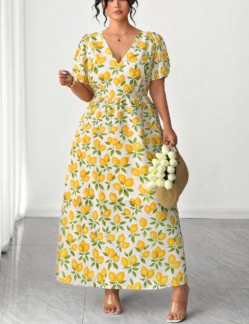 Rochie lunga SHEIN CURVE, crem