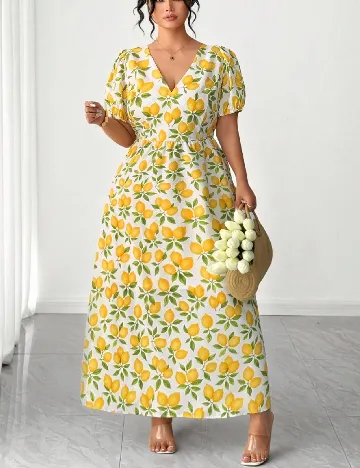 Rochie lunga SHEIN CURVE, crem