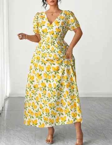 Rochie lunga SHEIN CURVE, crem