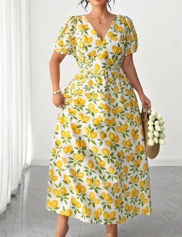 Rochie lunga SHEIN CURVE, crem