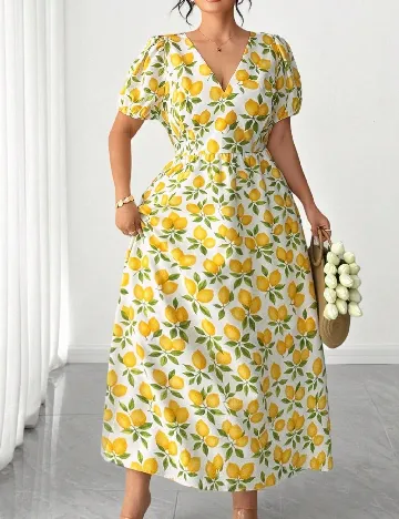 Rochie lunga SHEIN CURVE, crem