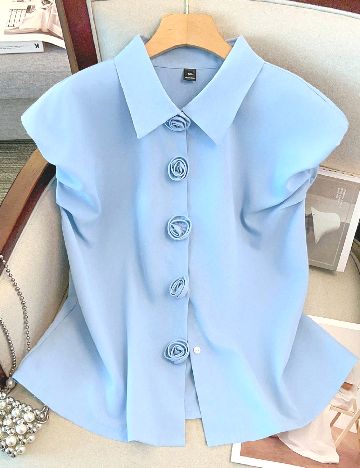 Bluza SHEIN CURVE, albastru